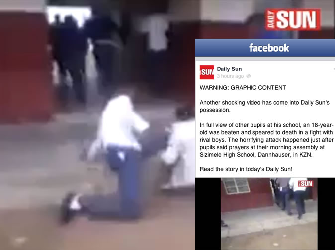 Video emerges of schoolboy speared to death in front of other pupils